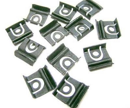 1964-68 Mustang Windshield and Rear Window Molding Clip Set, 12 Piece Set
