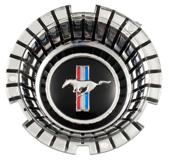 1966 Ford Mustang, Wheel Center Emblem, For Spinner on Standard Wheel Cover