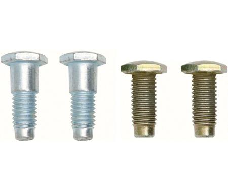 1967-72 Chevy, GMC, Seat Belt Bolt Kit, Front Bench Seat Applications with Lap Belts, Coarse Thread, 4 Piece