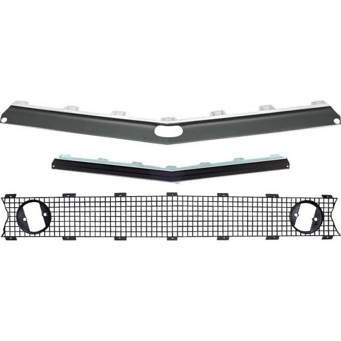 OER 1967 Camaro Restorer's Choice™ Standard Grill Kit without Headlamp Bezels *R5025