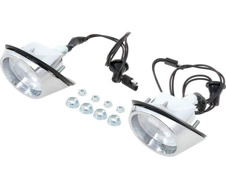 1967-68 Mustang Back Up Lamps - LH and RH Assemblies
