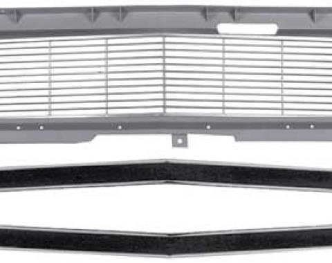 OER 1968 Camaro Restorer's Choice™ Standard Grill Kit with Headlamp Bezels *R5026C