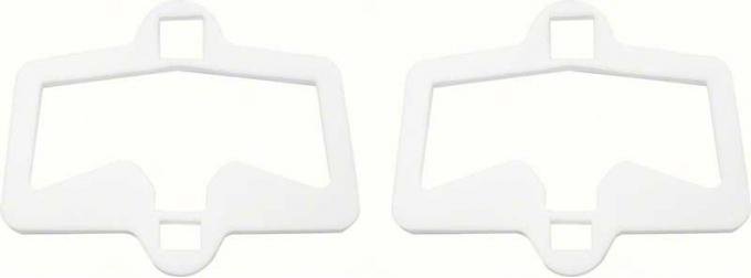 OER 1969 Firebird Rear Side Marker Gaskets (White) 5960496