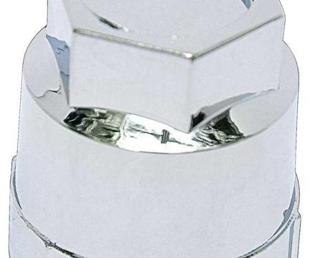1982-92 Camaro, 1982-99 Firebird, 1984-04 Corvette, Lug Nut Cap Set, Chrome Plastic, for OE Aluminum Wheels, Each