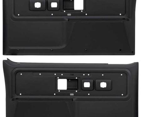 1977-80 Chevrolet/GMC Truck, Blazer, Jimmy, Suburban, Front Door Panels, Silverado or Cheyenne Style, Black