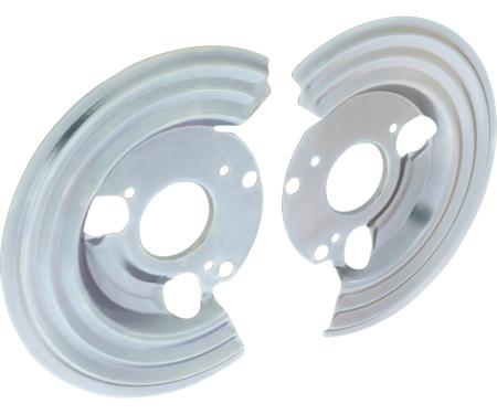 OER 1973-74 Dodge, Plymouth B, E-Body, Disc Brake Backing Plates, Pair, Also used with 1962-74 Brake Conversions MN1521