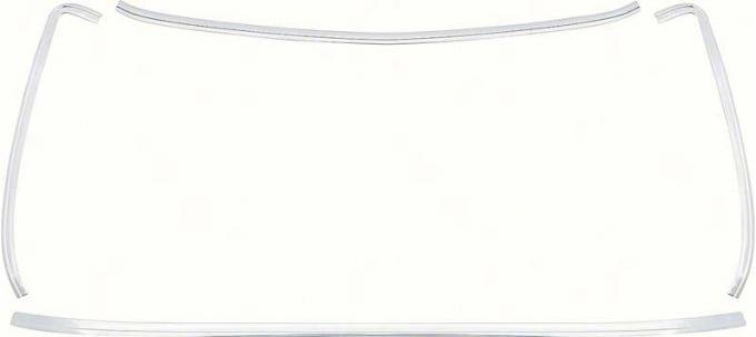 1975-1981 Camaro / Firebird 4 Piece Rear Window Chrome Molding Set