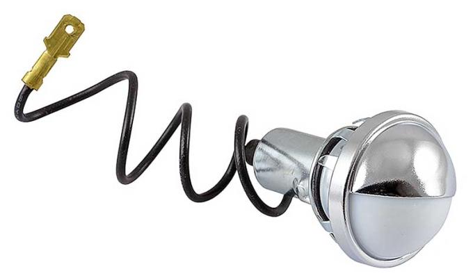 OER 1964-79 Ford F-Series Truck, Bronco, License Plate Lamp Assembly, Push-In Round Style Lamp TR13550A