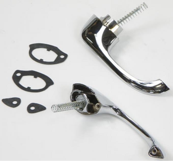 1965-68 Impala, Bel Air, Biscayne, Caprice, Outer Rear Door Handle Set, 4 Door Models