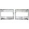 OER 1967 Plymouth GTX, Satellite, Tail Lamp Bezels, Red Inner Section, Pair MB2161