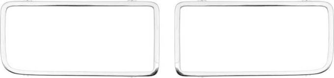 OER 1969 Pontiac Firebird, Grill Bar Inserts, Die-Cast Pair F12310