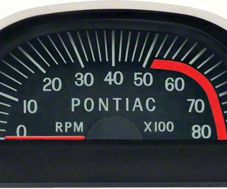 OER 1967 Pontiac Hood Tach 5200 Red Line - V8 Point Ignition 6468675