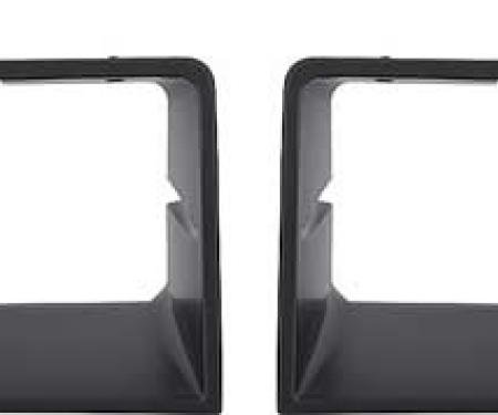 1984-87 Buick Grand National, GNX, T Type, Headlight Bezels, Black Finish, RH & LH, Pair