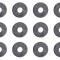 Mastic Sealer Washers, 3/4" Diameter, Seals Pal Nuts And Clip Nuts to Body Panel, 12 Piece Set