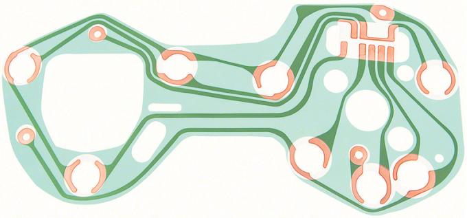 OER 1968 Camaro Tic-Toc-Tach Circuit Board 6290093