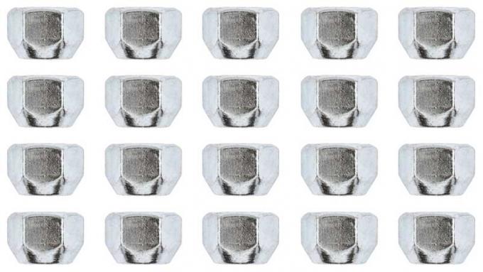 OER 1971-76 Chrysler, Dodge, Plymouth, Hex Head Lug Nuts, 3/4", 7/16"-20 RH Thread, 20 Piece Set, *WL700120