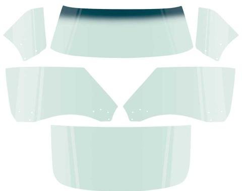 OER 1968-69 Camaro / Firebird Coupe, 6 Piece Glass Kit, Tinted *E351T