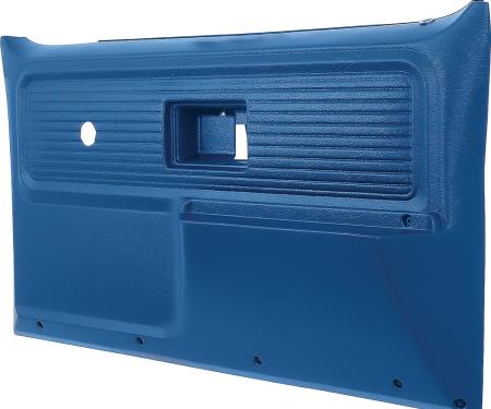 OER 1977-80 Chevy, GMC Truck, Blazer, Jimmy, Suburban, Front Door Panels, Custom Deluxe, Scottsdale Style, Light Blue TL310608