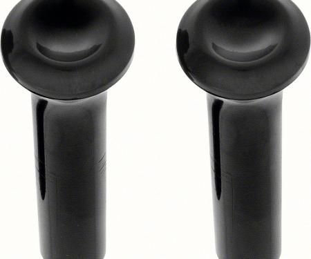 OER 1964-74 Mopar A & B Body Door Lock Knobs Black Pair MD700