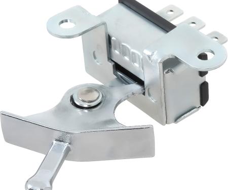 1967-68 Camaro, Firebird, Impala, Bel Air, Caprice, Heater & AC Control Fan Blower Switch, with AC