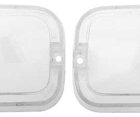 OER 1972-74 Plymouth Barracuda, Cuda, Park Lamp Lens, Pair ME1525