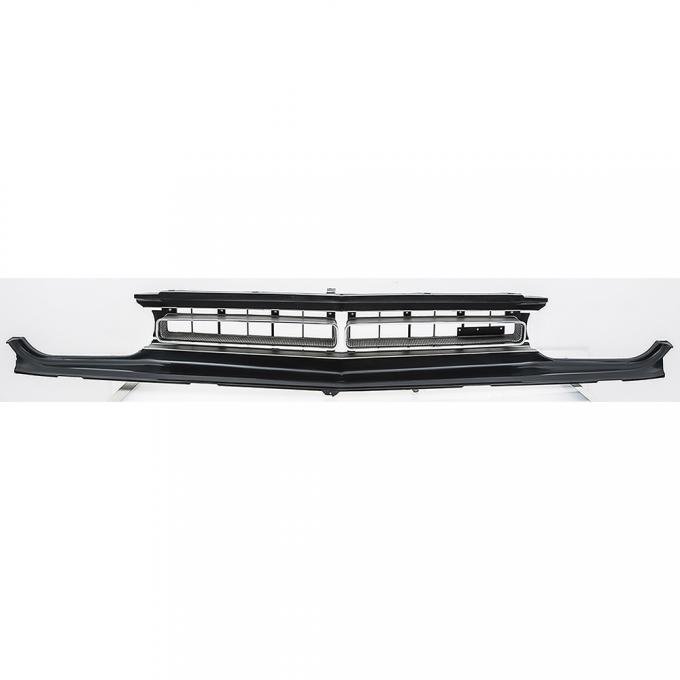 1971 Dodge Challenger, Front Grill Assembly, Black
