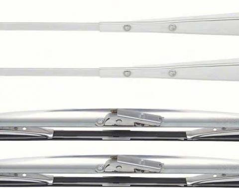 1967-69 Camaro,Firebird, Windshield Wiper & Blade Set, with "Aero" 15" Blades