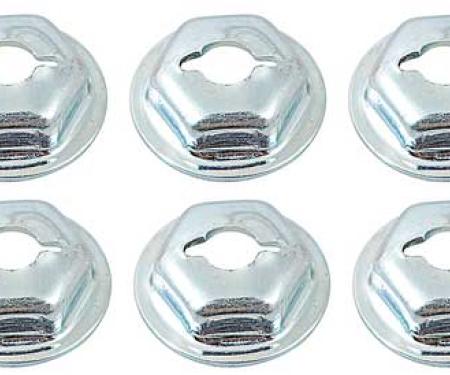 Thread Cutting Pal Nut, 1/8" Stud Size, Hex Washer Head, Zinc Plated, 10 Piece Set
