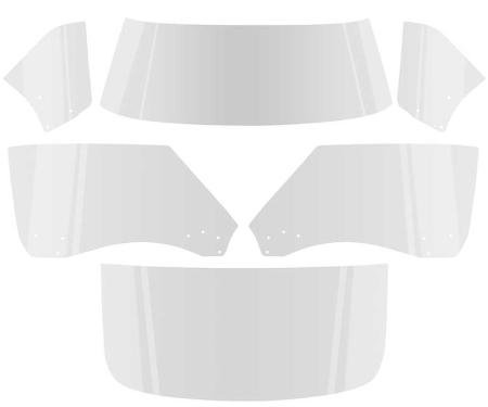 OER 1968-69 Camaro / Firebird Coupe, 6 Piece Glass Kit, Clear *E351C