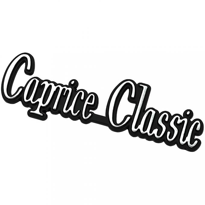 1974-76 Chevrolet "Caprice Classic" Rear Quarter Panel Emblem, Each, GM Licensed