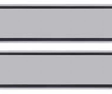 1981-91 Chevy, Pickup, Blazer, Suburban, Door Panel Insert Trim Molding Set, Cheyenne, Scottsdale Style Without Pull Strap