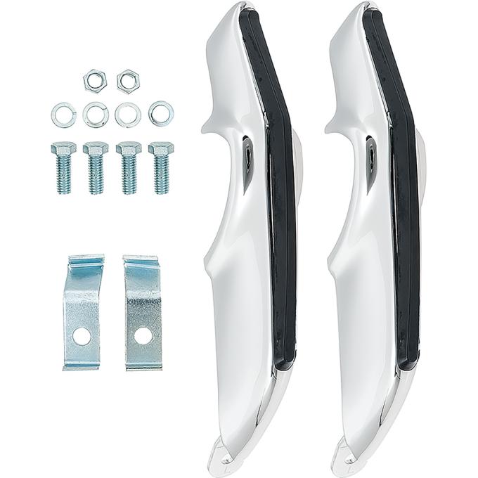 OER 1967-68 Chevrolet Camaro, Front Bumper Guard Set, Deluxe, with Hardware, Pair K312