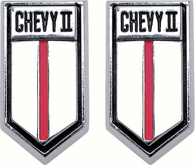 OER 1966-67 "ChevyII" Door Panel Emblems 4539568