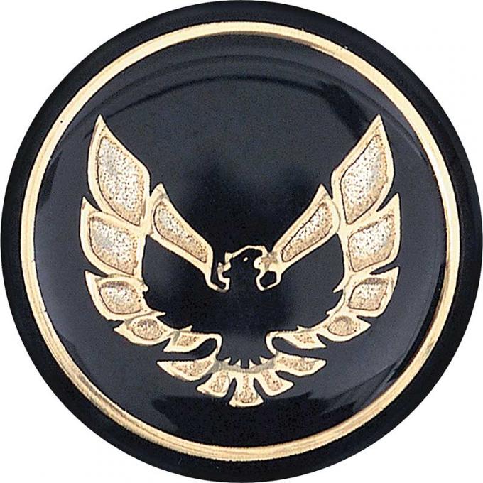 1976-81 Firebird, Trans Am, Shift Button Emblem, Black with Gold