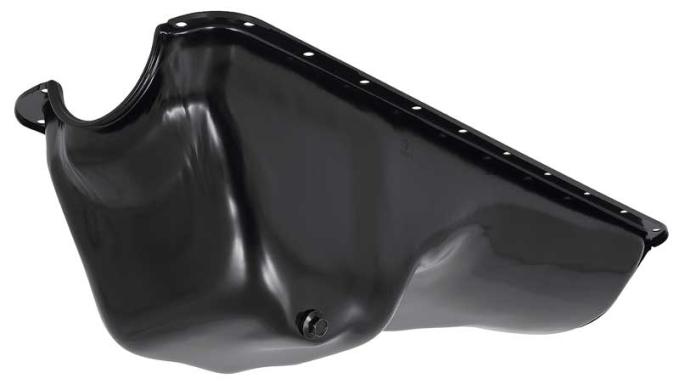 OER 1980-82 Ford F100, F250, F350, Oil Pan, with Dipstick Tube in Pan, 300 / 4.9L 6-Cyl, Black TR6675B