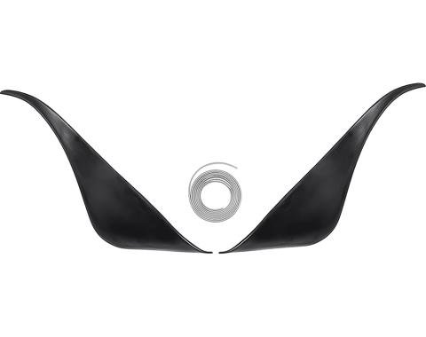 OER 1970-78 Pontiac Trans Am, Rear Side Spoiler Kit, with Mounting Studs, Welting Seal, Urethane Reproduction *F15225
