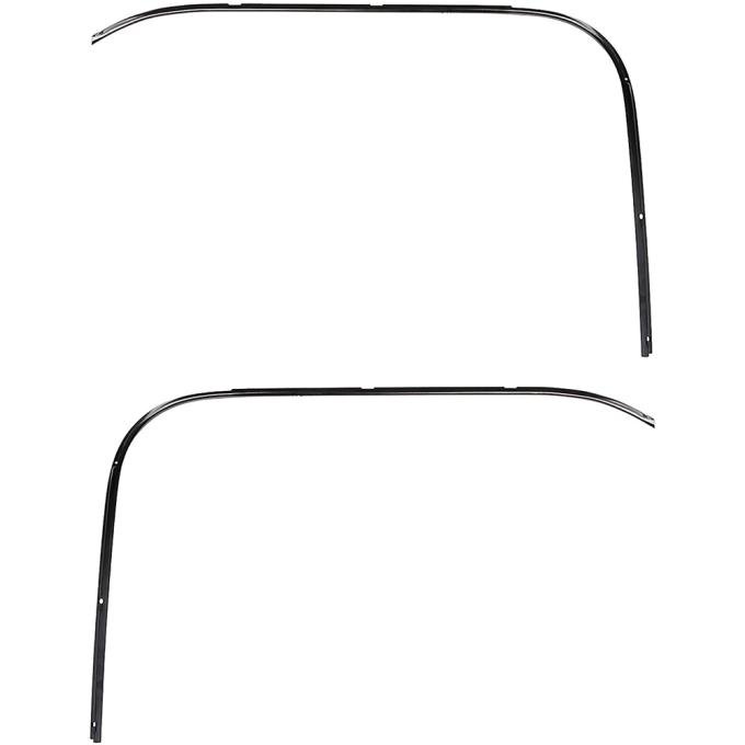 1973-91 Chevy, GMC Pickup Truck, Roof Drip Molding Retainer Kit, Stampled Steel, 2 Piece Set