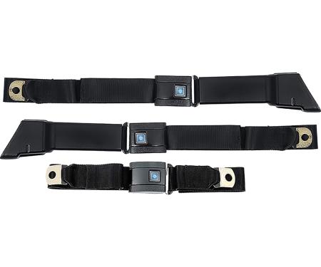 1967-72, Chevrolet / GMC Truck, Seat Belt Set, Retractable RH and LH, Non-Retractable Center, 3-Pcs
