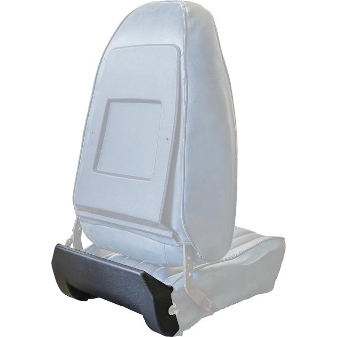 OER 1973-81 Buick, Chevy, Pontiac, Oldsmobile, Bucket Seat Bottom Rear Plastic Covers, Black, LH and RH, Various Models 9640479