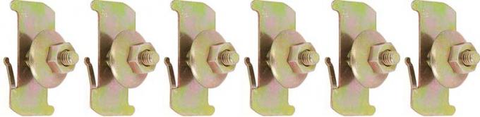 OER 1955-57 Paint Divider Molding Clip Set of 6 748629