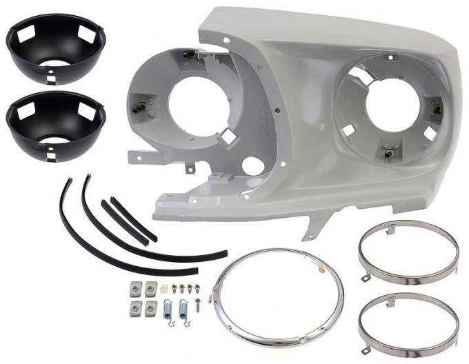 1969 Ford Mustang, Headlamp Assembly, With Hardware, LH