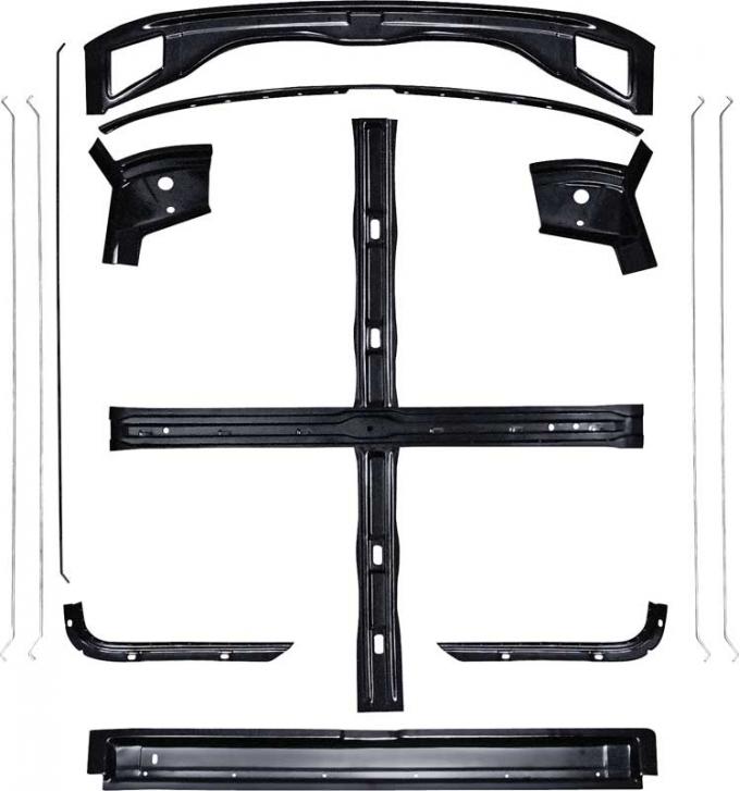 OER 1967-68 Camaro / Firebird 13 Piece Inner Roof Panel Brace Set with EDP Coating C2060