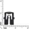 1967-68 Mustang, Rear Window Upper Molding Clip, Each