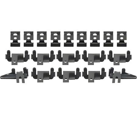 OER 1963-64 Impala, Bel Air, Windshield Molding Clip Set, 2 Door Hardtop K142