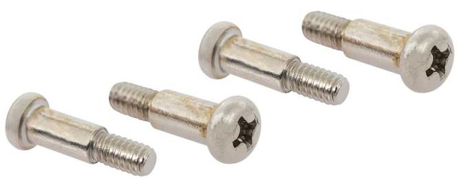 OER 1967-72 Camaro, Chevy & GMC Truck, Oldsmobile, Cargo Light & Back Up Lens Screw Set, Chrome, 4 Piece Set, Various Models 5960939