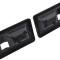 1970-74 Camaro, Firebird, Inner Door Handle Escutcheon, Standard Interior, Black, Pair