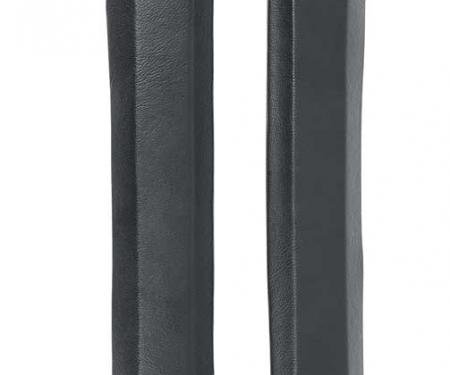 1968-69 Firebird, Inner Pillar Post Moldings, Coupe, Black, Vinyl Wrapped