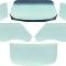 OER 1968-69 Camaro / Firebird Coupe, 6 Piece Glass Kit, Tinted *E351T