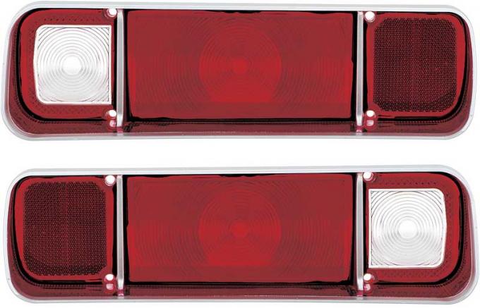 1970 Dodge Dart, 1971-72 Plymouth Scamp, Tail Lamp Lenses, Pair