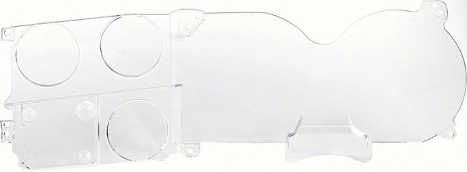 Chevy Truck Instrument Cluster Lens, with Gauges & without Clock, 1973-1987